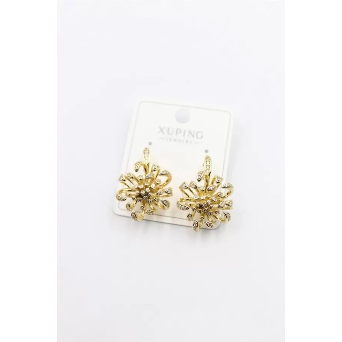 Çiçek Küpe - Altın