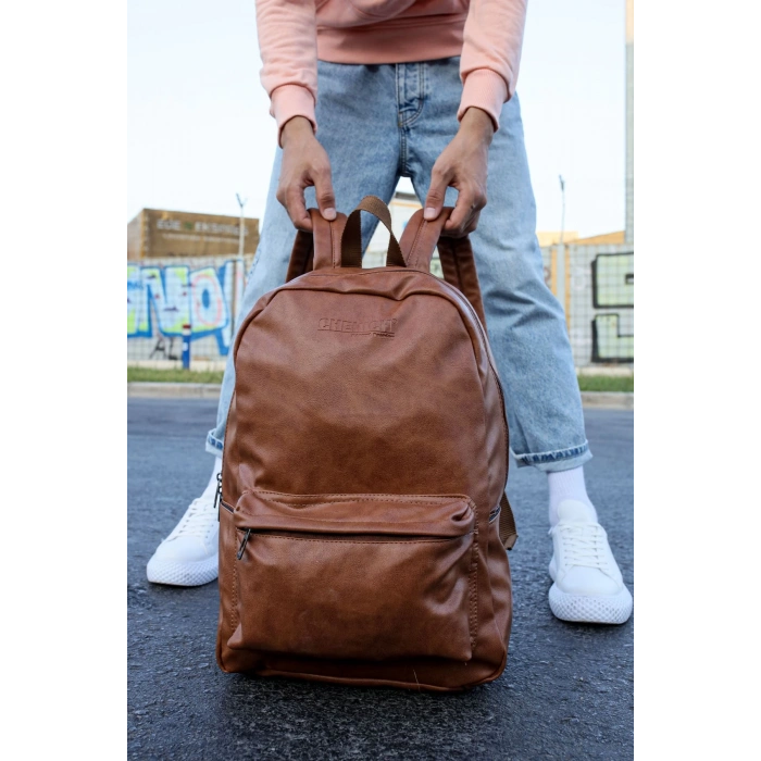 CNT006 - Cilt Deri Erkek Sırt Çantası TABA