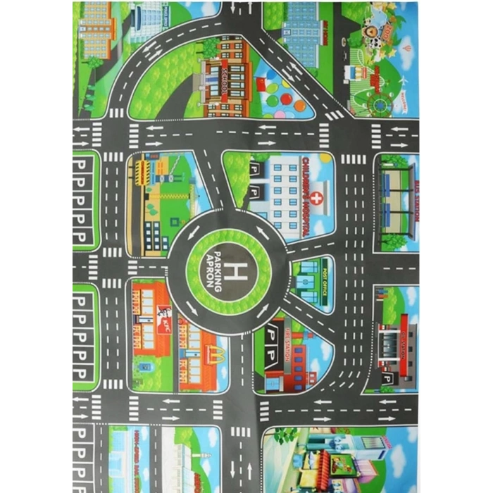 Çocuk Oyun Matı (mutlu Şehir Hayatı)