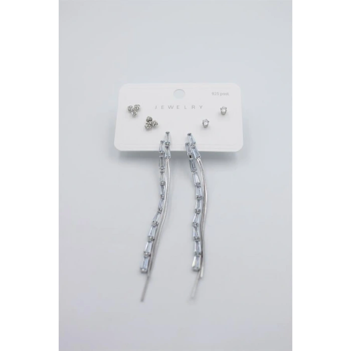 Çoklu Set Küpe - Gümüş