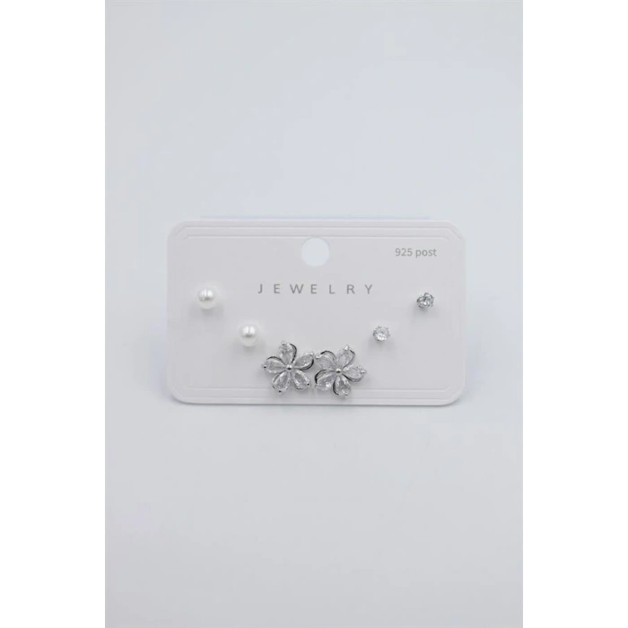 Çoklu Set Küpe - Gümüş