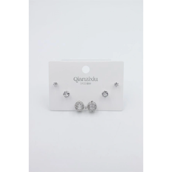 Çoklu Set Küpe - Gümüş