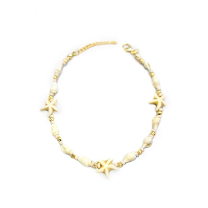 Deniz Kabuğu Halhal - Beyaz