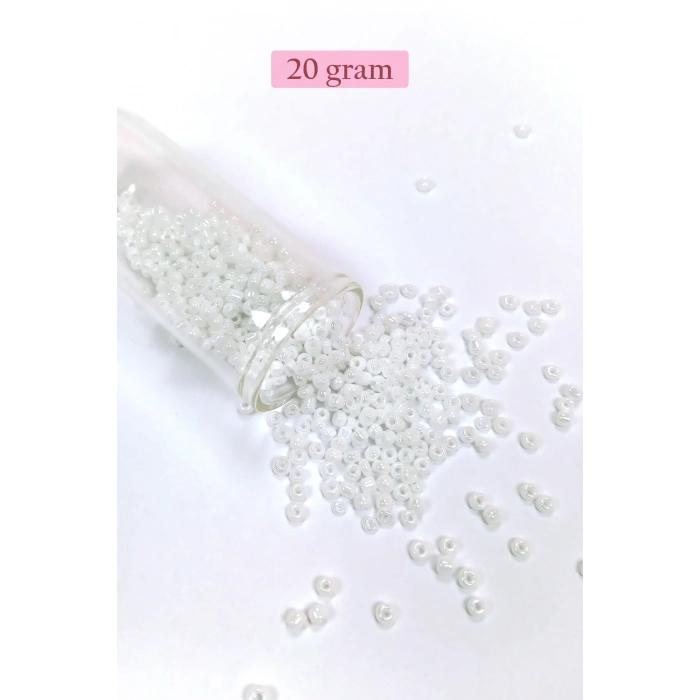 Dökme Cam Kum Boncuk (8/0) 3 mm - 4 Renk - Toplam 80 Gram - BNC416