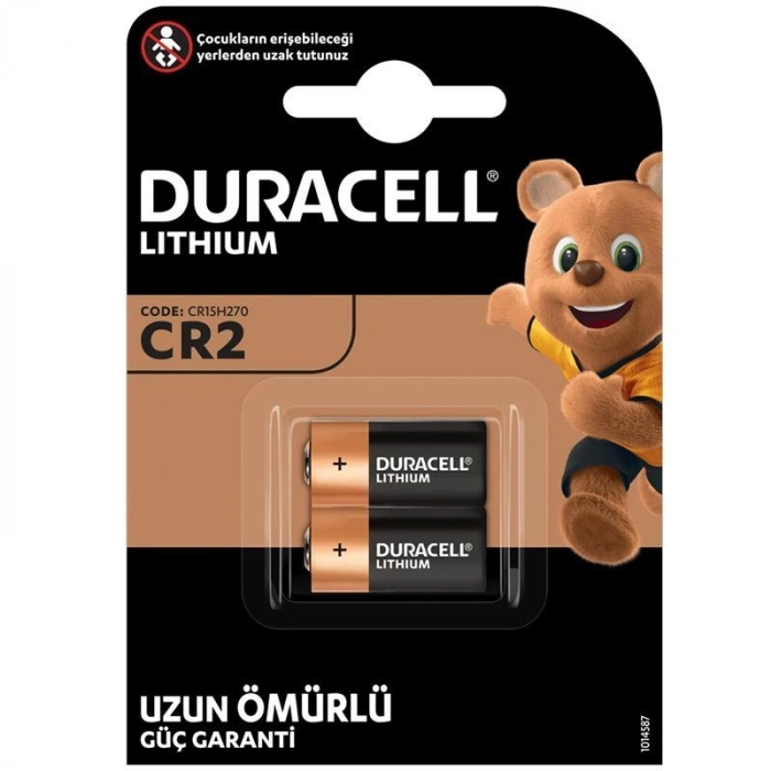 DURACELL CR2 3 VOLT LİTHİUM PİL 2Lİ PAKET (4767)