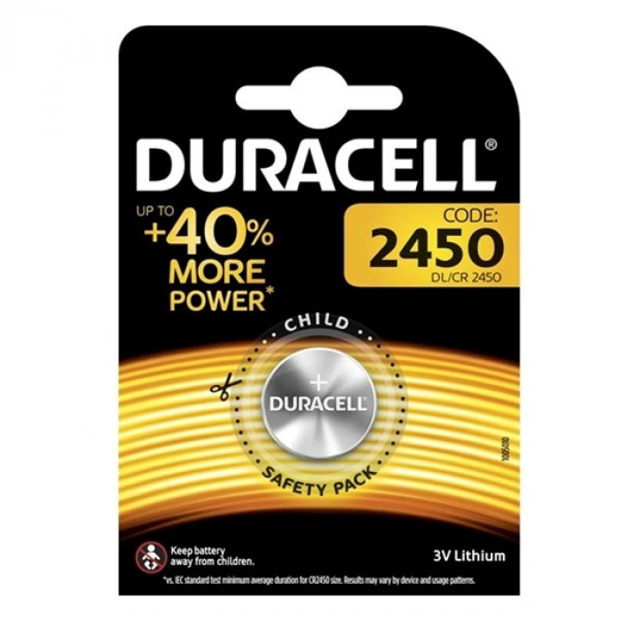 DURACELL CR2450 LİT. PİL TEK FİYAT (4767)