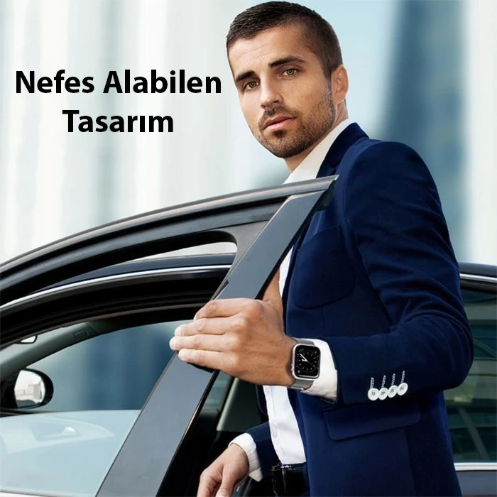 Dux Ducis Apple Watch 38/40/41MM için Milanese Premium Milano Loop Kayış Kordon-(5775)