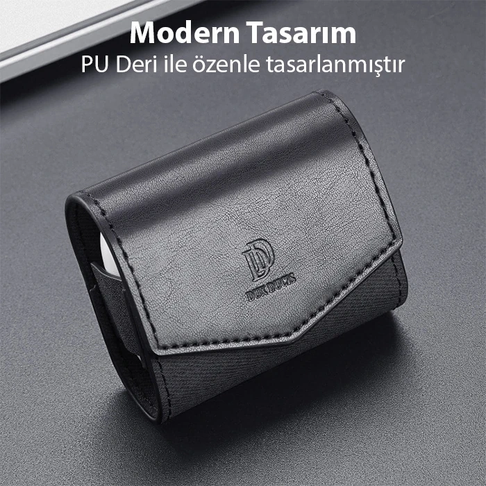 Dux Ducis Mix Series Apple Airpods 3 için Premium Mıknatıslı Deri Kılıf-(5775)