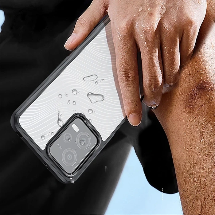 Dux Ducis Redmi Note 12 5G/Note 12R Pro/Poco X5 5G Aimo Series Premium Buzlu Sert PC-TPU Kılıf-(5775)