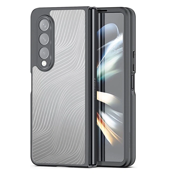 Dux Ducis Samsung Z Fold4 5G Aimo Series Premium Buzlu Sert PC-TPU Kılıf-(5775)
