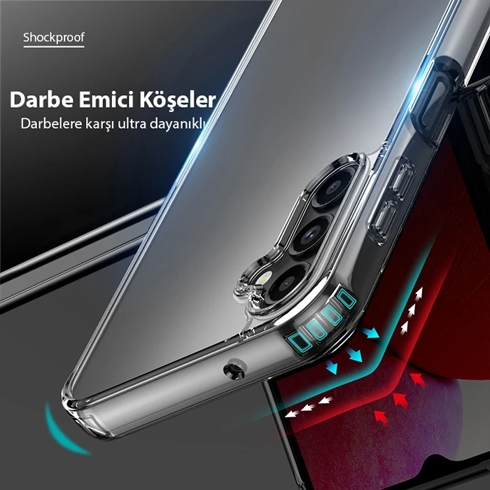 Dux Ducis SM Galaxy A14 5G Clin Series Shockproof Şeffaf Silikon Kılıf-(5775)