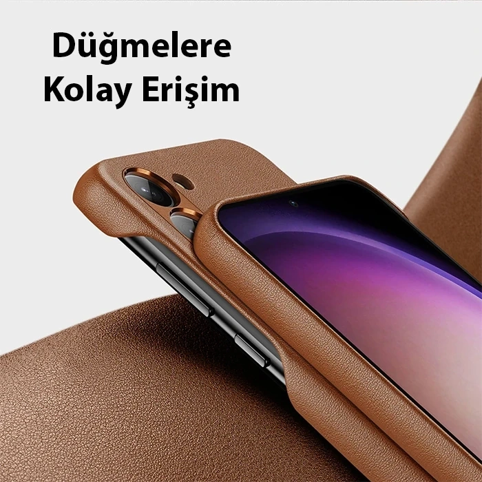 Dux Ducis SM Galaxy S23 Grit Series PU Premium Kılıf-(5775)