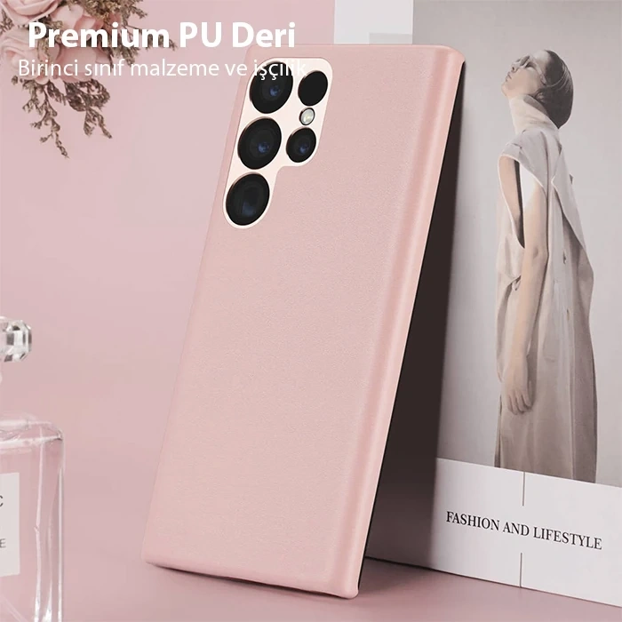 Dux Ducis SM Galaxy S23 Ultra Grit Series PU Premium Kılıf-(5775)