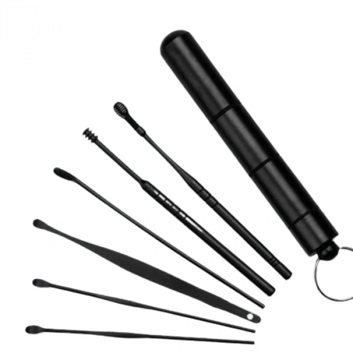 EZERE 6 Parça Spiral Kulak Temizleme Seti- Paslanmaz Çelik Temizleme Seti-(5775)