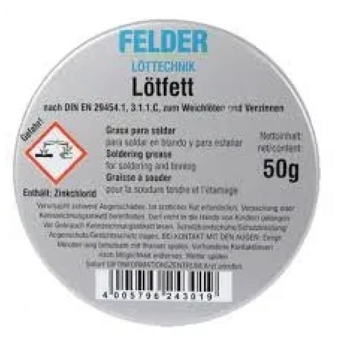 Felder Lötfett Lehim Pastası 50 Gr