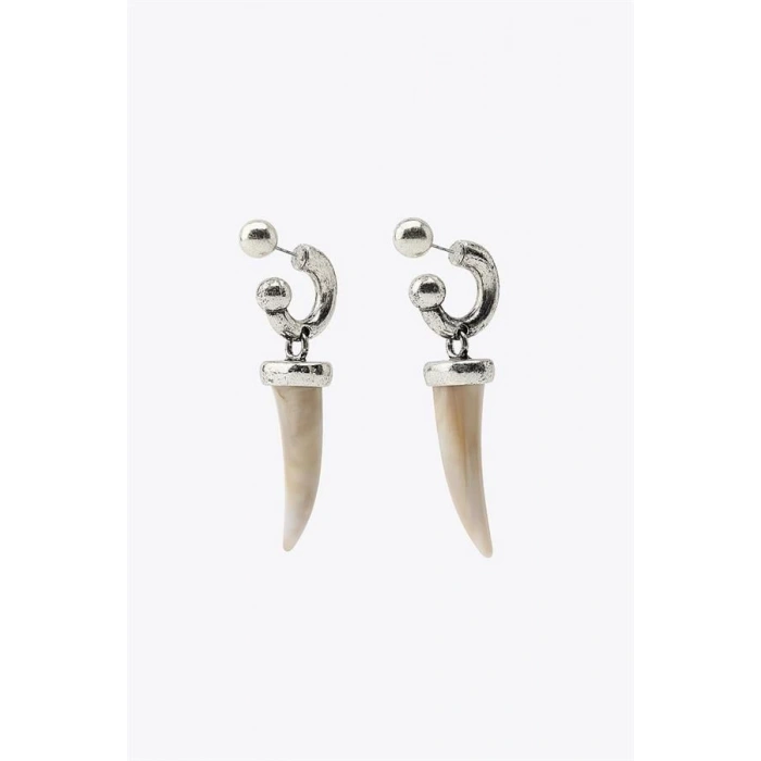 Fildişi Küpe - Gümüş