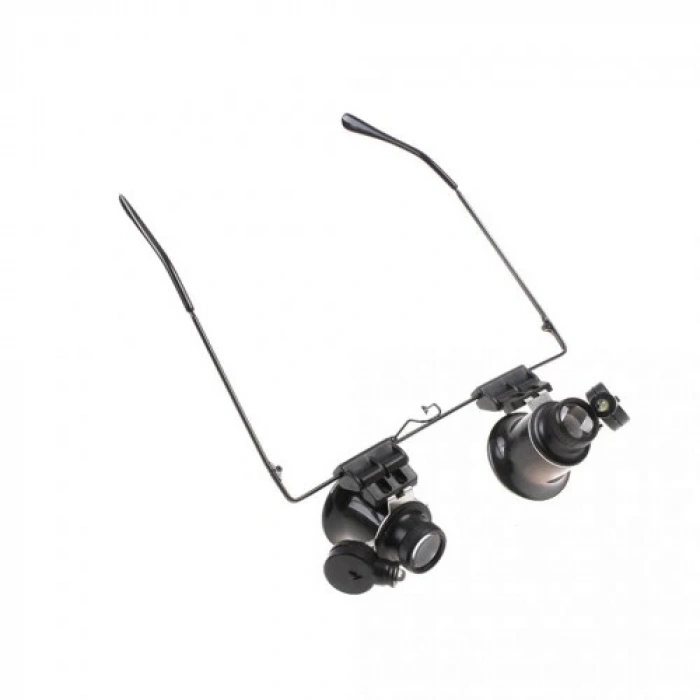 Gözlük Model Çıft Led Aydınlatma saat Onarımı Için Harika Büyüteç