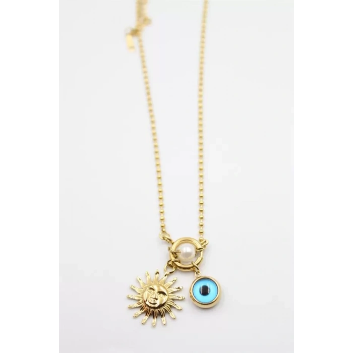 Güneş Kolye - Altın