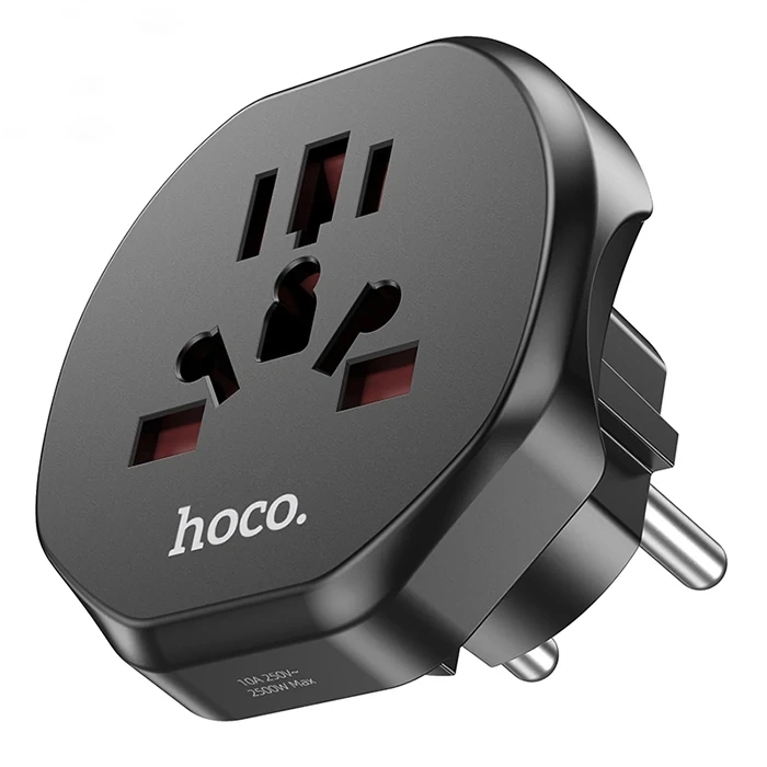 Hoco AC6 Travel Power Universal Seyahat Şarj Adaptörü EU-(5775)