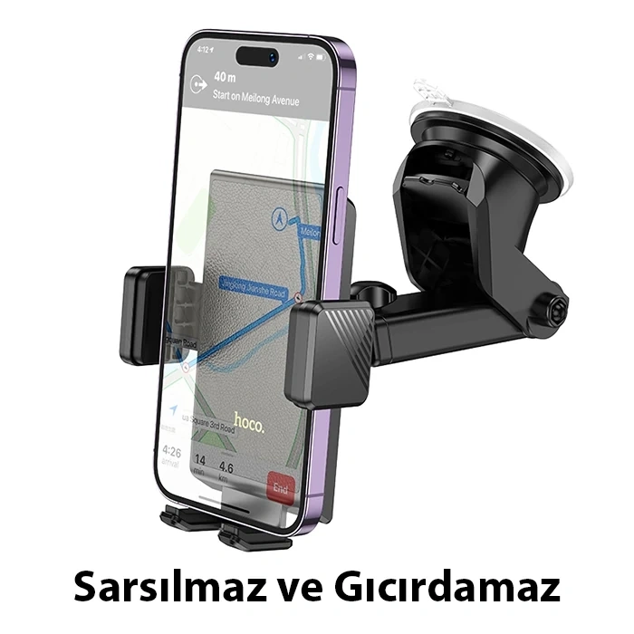 Hoco H49 Torpido Üstü Vantuzlu Araç İçi Telefon Tutucu-(5775)