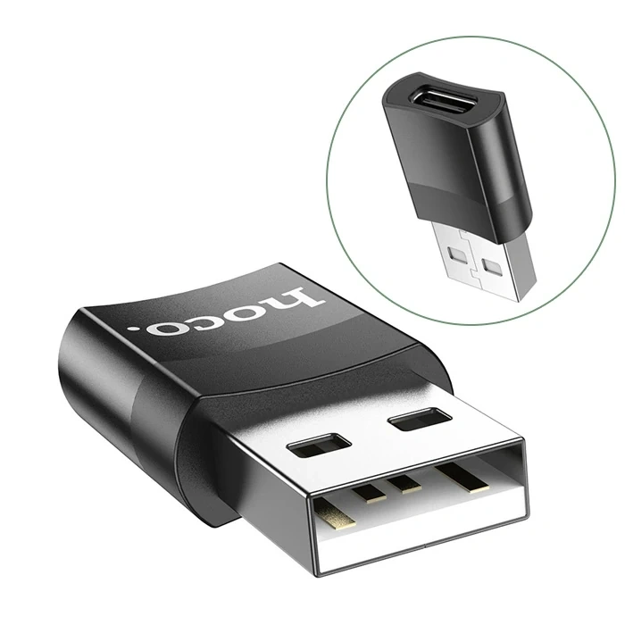 HOCO UA17 Dişi Type-C to Erkek USB Dönüştürücü Çevirici Adaptör-(5775)