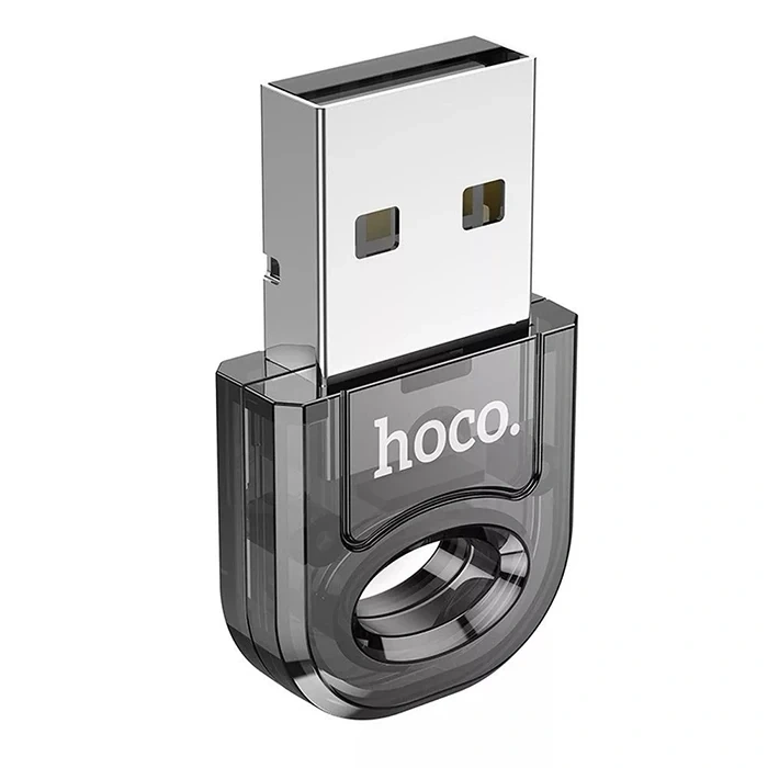 Hoco UA28 Transparan USB Bluetooth 5.1 Mini Taşınabilir Bluetooth Alıcısı Adaptörü-(5775)