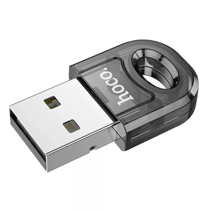 Hoco UA28 Transparan USB Bluetooth 5.1 Mini Taşınabilir Bluetooth Alıcısı Adaptörü-(5775)