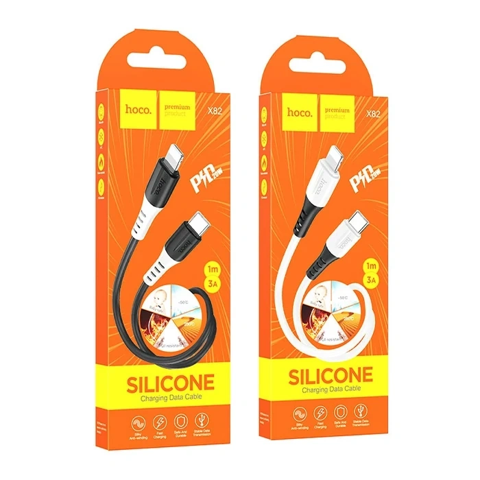 HOCO X82 20W Type-C to Lightning iPhone Hızlı Şarj Kablosu Data Kablosu-(5775)