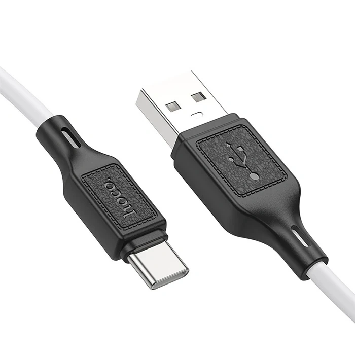 HOCO X90 USB to Type-C 3A Silikon Hızlı Şarj ve Data Kablosu-(5775)