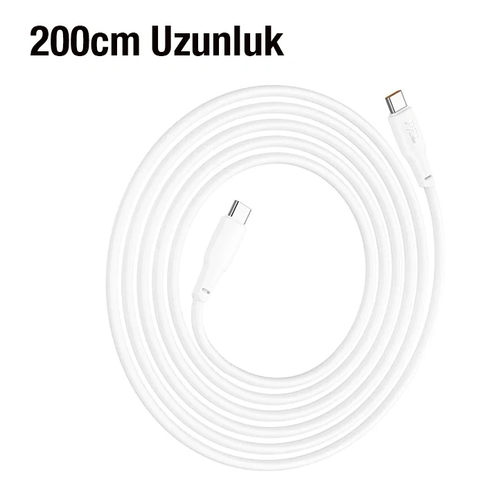 HOCO X93 Force 60W Type-C to Type-C Ultra Hızlı Şarj ve Data Kablosu 2mt-(5775)