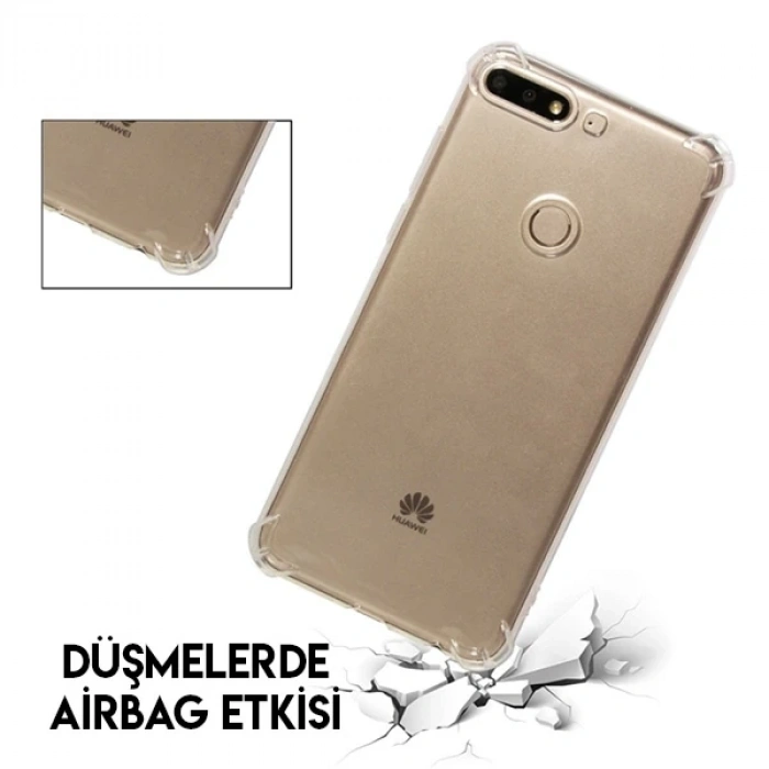 Huawei Y6 2018 Anti-Drop Darbe Emici Silikon Kılıf-(5775)