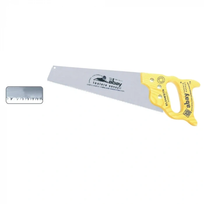 İnce Dişli Çelik Pala Testere 50 Cm - Ahşap Sap