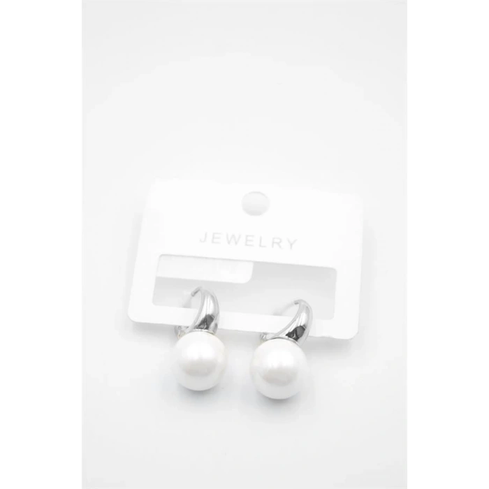 İncili Küpe - Gümüş