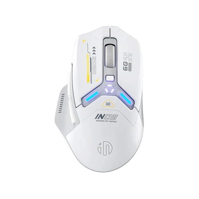 İNPHIC İN9 Kablosuz Oyun Faresi Gerçek Üç Modlu Bluetooth/Tip-CWired/2.4G Kablosuz mouse10000 DPl-(5775)