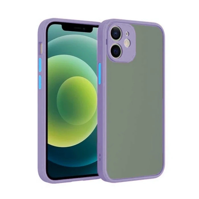 iPhone 12 6.1inç Kamera Korumalı Premium Silikon Kılıf-(5775)