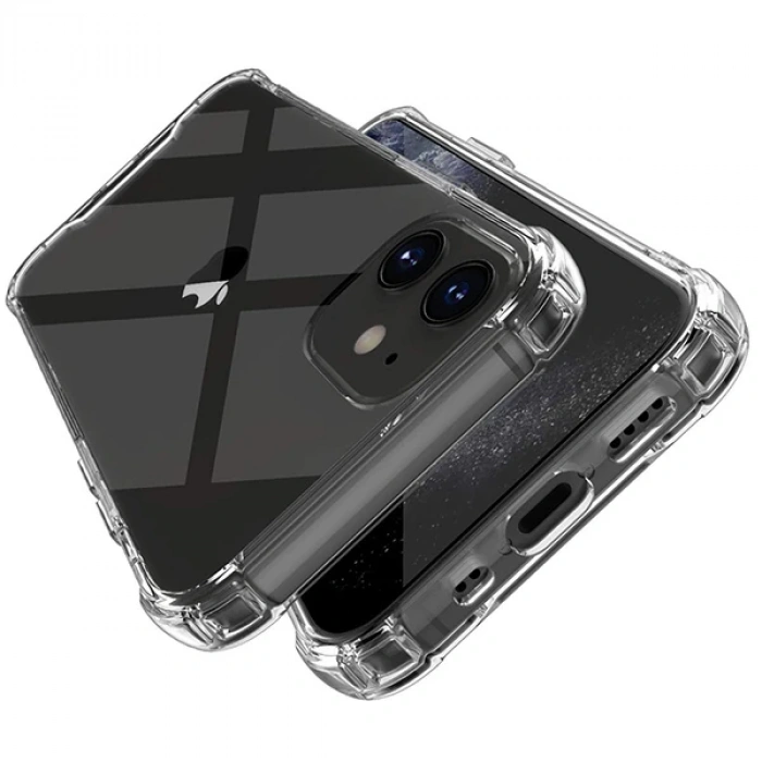 İPhone 12-İPhone 12 Pro 6.1 Anti-Drop Silikon Kılıf Shockproof-(5775)