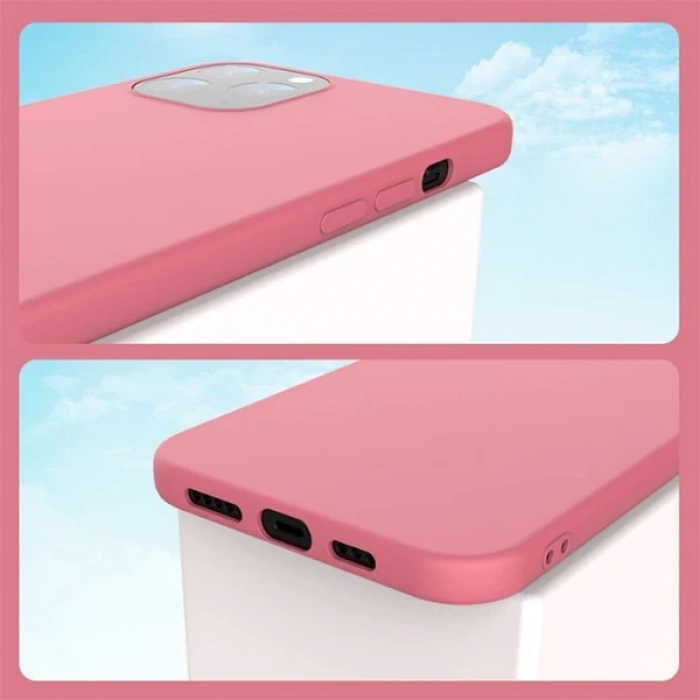 İPhone 12-İPhone 12 Pro Lansman Kılıf İçi Kadife Soft Silikon Kılıf-(5775)