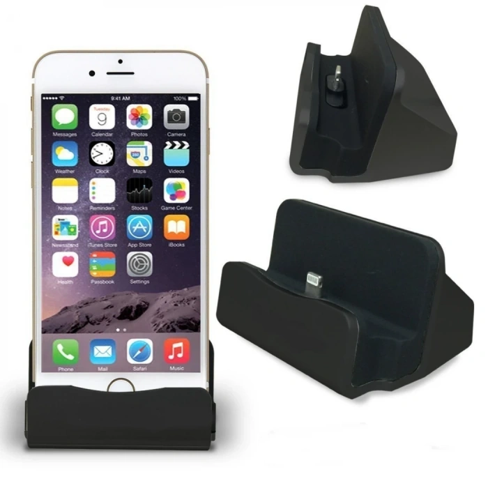 İPhone 14-13-12-11  2in1 Masaüstü Stand+ Usb Şarj Kablosu-(5775)