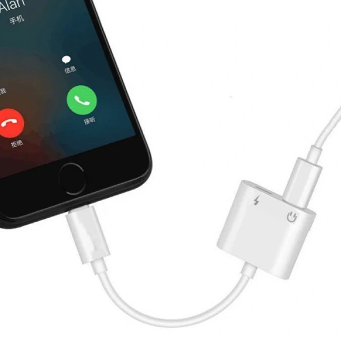 İPhone 14- 13-12-11- Lightning Kulaklık +Şarj Usb Adaptörü-(5775)