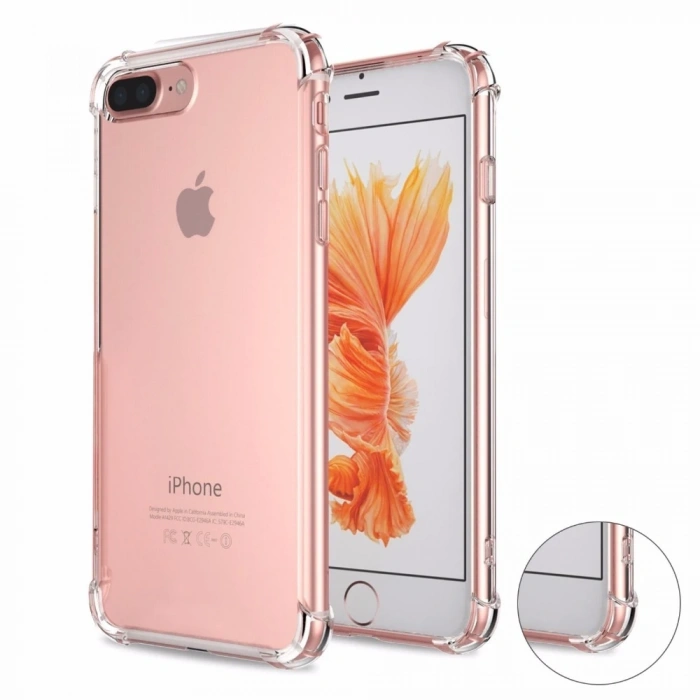 İPhone 7 Plus İPhone 8 Plus Anti-Drop Darbe Emici Silikon Kılıf-(5775)