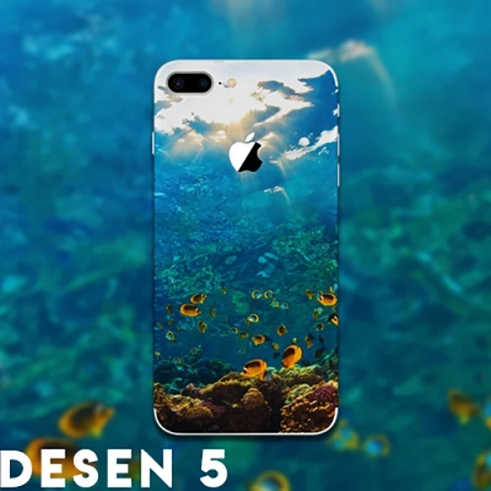 İPhone 8 Plus Tayvan Kalite Creativ Desenli Telefon Kaplaması Sticker-(5775)