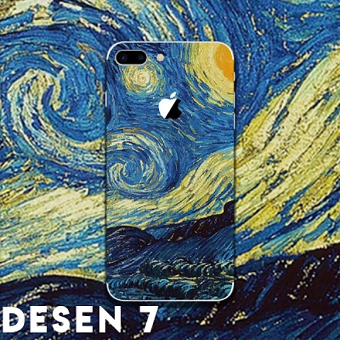 İPhone 8 Plus Tayvan Kalite Creativ Desenli Telefon Kaplaması Sticker-(5775)