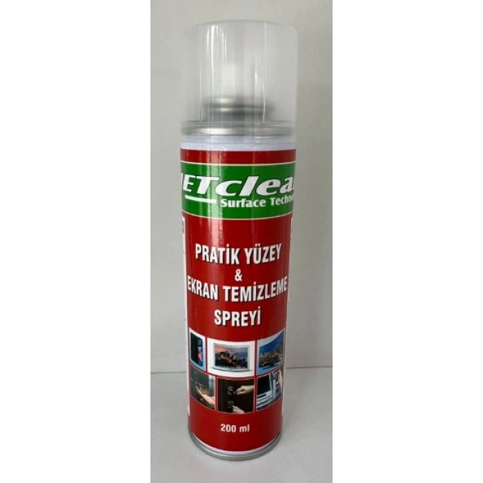 JETCLEAN 200ML PRATİK YÜZEY VE EKRAN TEMİZLEME SPREYİ (4767)