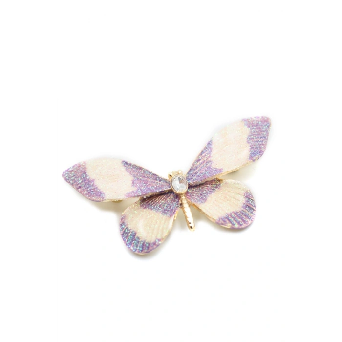 Kelebek Broş - Mor