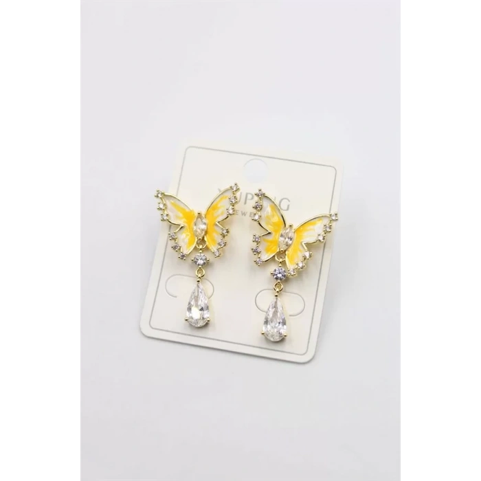 Kelebek Küpe - Altın