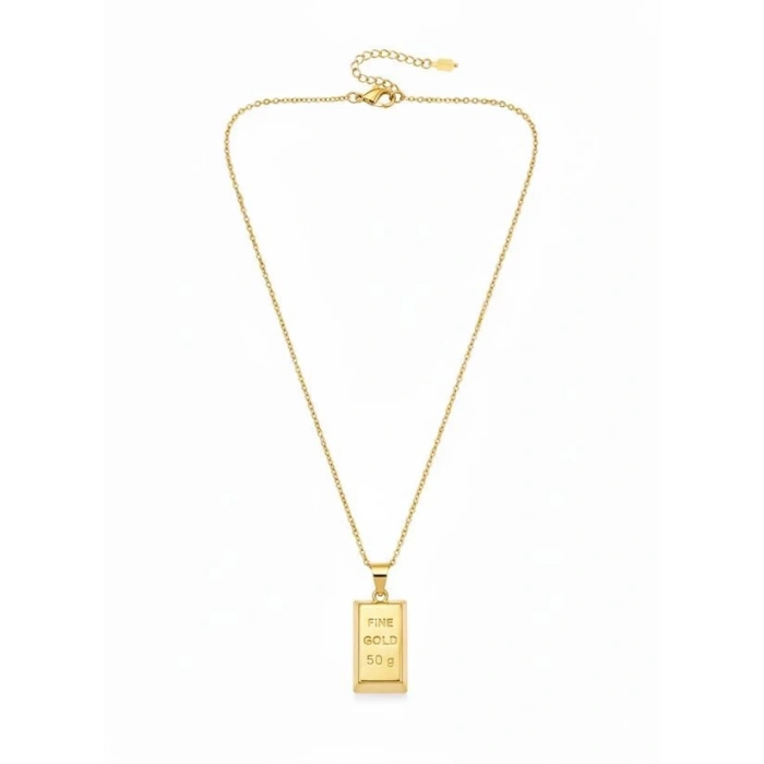 Külçe Altın Kolye - Küçük Boy - Altın