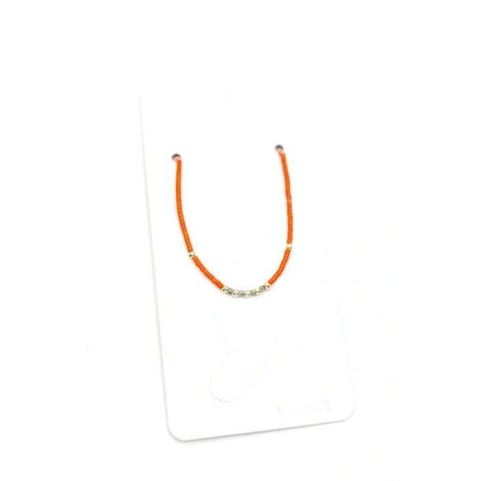 Kum Boncuk Halhal - Turuncu