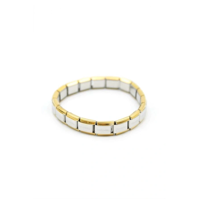 Lastikli Çelik Bilezik - Gümüş