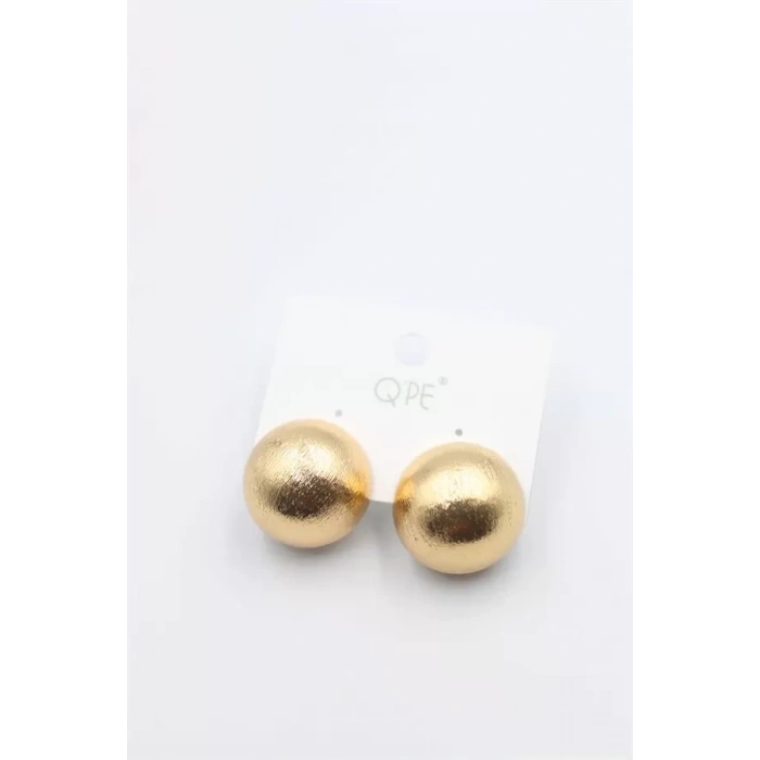 Mat Top Küpe - Altın