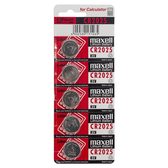 MAXELL CR2025 3V LITYUM PARA PİL 5Lİ PAKET (4767)